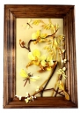 Фото - Картина из натурального янтаря "Орхидея"