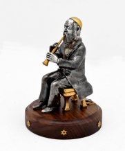 Серебряная статуэтка "Еврей с дудкой"
