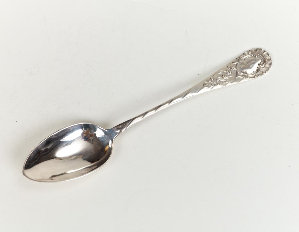Серебряная ложка  десертная "Незабудка" 