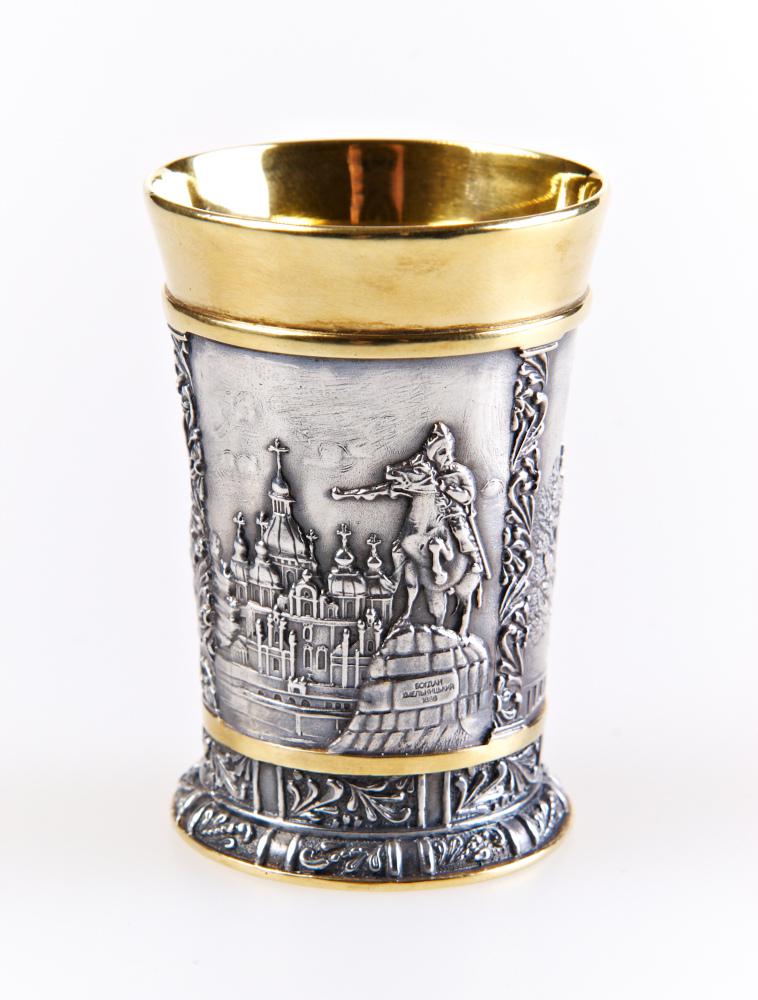 Серебряная подарочная стопка "Киев"