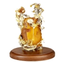 Фото - Композиция из серебра с янтарём "Маскарад"