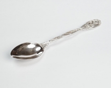 Серебряная десертная ложка "Ажур"