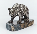 Фото - Серебряная статуэтка "Медведь"