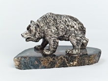 Серебряная статуэтка "Медведь"