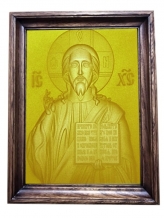 Икона из янтаря "Иисус Христос"