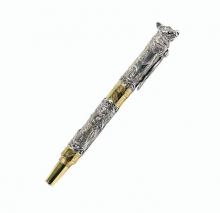 Ручка "Кабан" с изумрудом или сапфиром