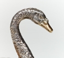 Фото - Серебряная паштетница маленькая "Лебедь"